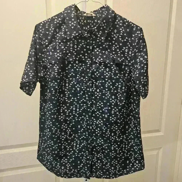 Duluth Trading Co. Short Sleeve Shirt - Geometric Print - Picture 1 of 6